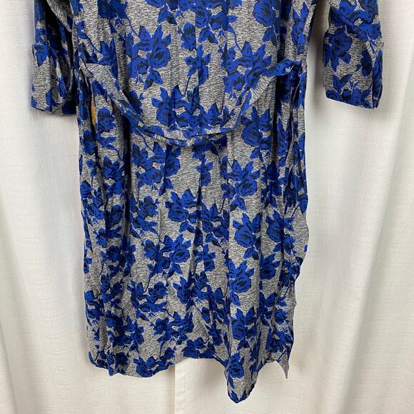 New York&Company x Gabrielle Union Blue Floral Duster Coat Sz.XS/S - Picture 14 of 16